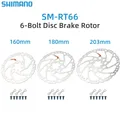 Shimano MTB Bike Disc Brake Rotors Deore SLX SM RT66 6 Bolt Disc Brake Rotor 160mm 180mm 203mm 6