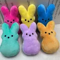 NEW Easter Peeps Bunny Plush Toys Cartoon Rabbit Toys Soft Stuffed Animal Toys Home Decoration