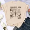 Lana Del Rey t-shirts women manga top female manga harajuku clothes