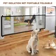 Dog Gate Mesh Ingenious Mesh Dog Fence For Indoor Portable Collapsible Doorways Safe Pet Dog gate