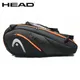 HEAD Tennis Rackets Bag 6 Pieces Hard Shell Sports Bag Large Capacity 9 Badminton Racquets Backpack