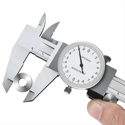 0-150/200mm Metric Gauge Measuring Tool Dial Vernier Caliper Shock-proof Vernier Caliper 0.02mm