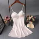 Brand New Chinese Women Robe Satin Nightgown Sexy Nightshirt Sleepwear Lace Bath Gown Summer Casual