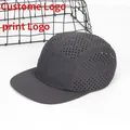 Customized Logo Quick-drying Breathable Five-panel Perforated Nylon Skateboard Cap Summer Large Size