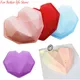 1PCS Heart Shaped Silicone Cake Mold Baking Pan 3D Diamond Heart Mold Pastry Cake Mousse Chocolate