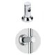 1pc Wall Riser Bracket 22mm Hole Shower Rod Mounting Bracket Round Pipe Bathroom Fitting Holder ABS