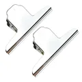 2PCS 14.5cm Stainless Steel Paper Clips Large Binder Clips File Holder for Drawing Board Painting