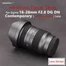 Sigma 16-28 F2.8 E / L Mount Lens Decal Skin Protective Film for Sigma 16-28mm F2.8 DG DN