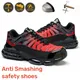 Air Cushion Steel Toe Unisex Work Safety Shoes Men And Women Non Slip Sneakers Anti-Smash Puncture