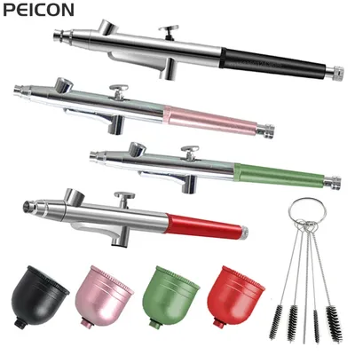 Airbrush Spray Gun For Nails Airbrush Nails Accessories With Cups Airbrush Cleaning Kit Replacement For Nail Painting Cake Craft