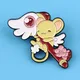 Anime Cute Character Lapel Pin Magic Stick Enamel Pin Kids Women's Brooch Jeans Brooches Brooches