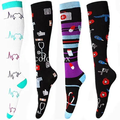 Nurse Compression Socks Sports Socks Running Medical Edema Diabetes Compression Socks Varicose Veins