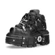 2023 New Men's Retro Spanish Tank Bottom Metal High-Top Platform Leather Dark Punk Muffin Street