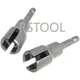 2pcs Power Wing Nut Driver Set Slot Wing nuts Drill Bit Socket Wrench 1/4" Hex Shank for Panel Nuts