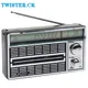 2024 New Portable FM AM SW Radio Easy Adjustment Pocket Radio Longest Lasting Retro Speaker Radio