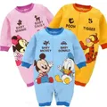 Newborn Romper Girl Cartoon Mickey Minnie Mouse Winnie Pooh Infant Jumpsuit Baby Boy Clothes Fall