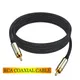 RCA Coaxial Digital Audio Cable Male To Male Subwoofer Cable RCA Video Cord for Subwoofer Home