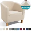 High Stretch Spandex Coffee Tub Sofa Armchair Seat Cover Protector Washable Furniture Slipcover