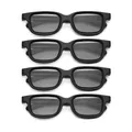 4Pcs Polarized Passive 3D Glasses for 3D TV Real 3D Cinemas for Sony Panasonic 3D Gaming and TV