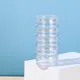 10G/5g Stackable Round Plastic Containers 5/3 Layer Bead Storage Jars for Diamond Drills Nail Art