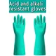 Dishwashing Gloves Kitchen Waterproof Oil Resistant Nitrile Long Gloves Chemical Resistant