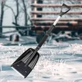 Snow Shovel Multifunctional with Ergonomic Handle Aluminium Alloy PP Portable Removable for Trucks