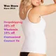 Woo Store Women Daily Comfort Scoop Neck Cami Seamless Underwear Shapers Vest 3-In-1 Camisole Bras