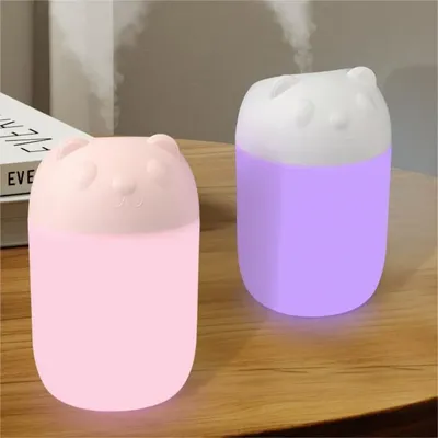 Desktop Humidifier With Colorful Ambient Light Home Aromatherapy Humidifiers Diffusers USB Essential