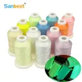 Sanbest Glow in Dark Luminous Embroidery Thread 150D/2 800 Meters Polyester Sewing DIY Handmade