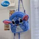 Disney Stitch New Plush Backpack Cartoon Fashion 3D Mini Women's Backpack Large Capacity Cute