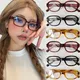 Vintage Square Frame Eyeglass Women Red Computer Reading Glasses Clear Anti Blue Light Blocking