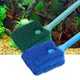 Fish Tank Glass Brushes Aquarium Accessories Long Handle Sponge Cleaning Tools Double-sided Brush