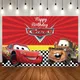 Cartoon Vinyl Custom Disney Cars Party Backdrops Cars Party Wall Decorations Cloth Baby Shower Kids