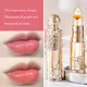 Crystal Clear Flower Jelly Lip Balm Kits Set Temperature Color Changing Lipstick Moisturizer Vitamin