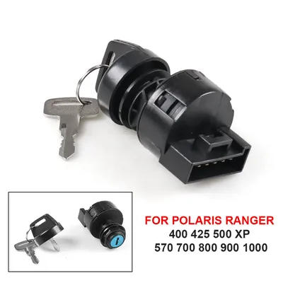 2-Position Motorcycle Ignition Key Switch For Polaris Ranger 400 425 500 XP 570 700 800 900 1000