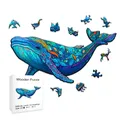 New Whale Wooden Puzzles Wooden Puzzles Unique Shape High Quality Puzzles Maternal Love Wooden