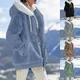 2024 Winter Fashion Women's Coat New Casual Hooded Zipper Ladies Clothes Cashmere Women Fleece