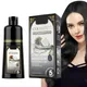 500ml Hair Color Shampoo Black Hair Dye Covering White Hair Shampoo Black coconut ginger Hair Dye