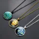 Van Gogh Art Oil Paintings Necklace Art Glass Cabochon Jewelry Starry Night Sky Sunflower Pendant