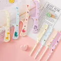2Pcs/Set Cute Kids Hairdressing Comb Anti-static Pointed Tail Comb for Girls Whale Dinosaur Giraffe