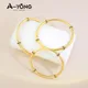 Arab Gold Color Cuff Bangles 18k Gold Plated Dubai Middle East African Women Luxury Copper Bracelet
