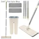 Flat Mop Microfiber Flat Floor Mop 360° Spin Mop and Bucket Set with 2 Pads Wet/Dry Cleaning Mop