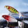 1 Pcs Top Water Whopper Plopper Popper FIshing Lure Zander Pike Baits Rotating Tail Fishing Tackle