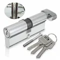 Thumb Turn Cylinder With 3 Keys Anti-rust Single Open Lock Cylinde Home Security Gate Door Lock Keys