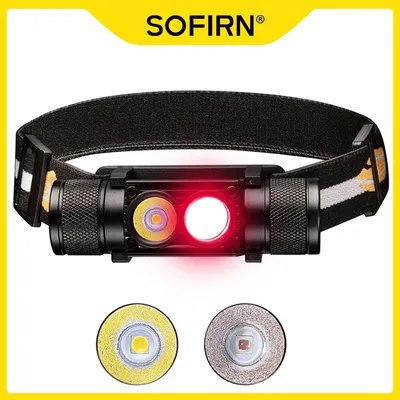 H25LR LED Rechargeable Headlamp USB C with 90 High CRI Bright White Light and 660nm Deep Red Torch