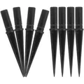 10 Pcs Land Lamp Stakes Ground Replace Plastic Spike Solar Light Replacement Landscape Garden Lawn