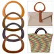 Detachable Wooden Bag Handles DIY Purse Gift Box Handle Shoulder Bag Strap Handbag Handles Handbag