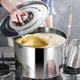 Large Stainless Steel Thick Soup Pot With Handle And Lid Big Stock Pot Bucket Pail Water Barrel