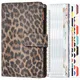 Creative Leopard Print Hand Ledger A6 Plan Book Binder 6 Holes Cash Budget Binder Notebook Office