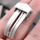 18mm 316L Stainless Steel Deployment Buckle Silver Watch Clasp for Tag Heuer CARRERA AQUARACER for